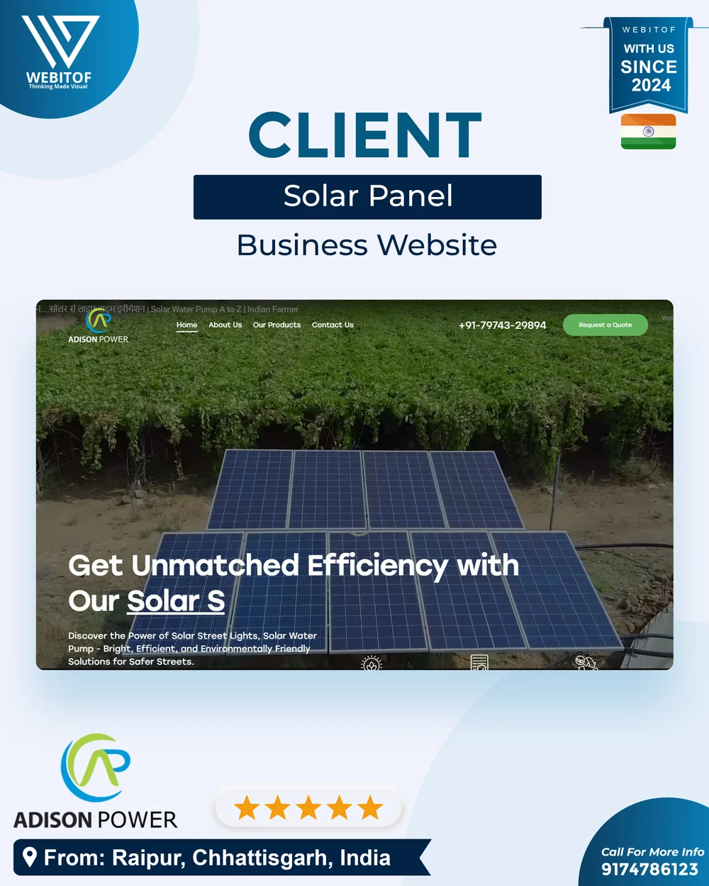 Adison-power-protfolio-gird1 - Web Development Company in Raipur