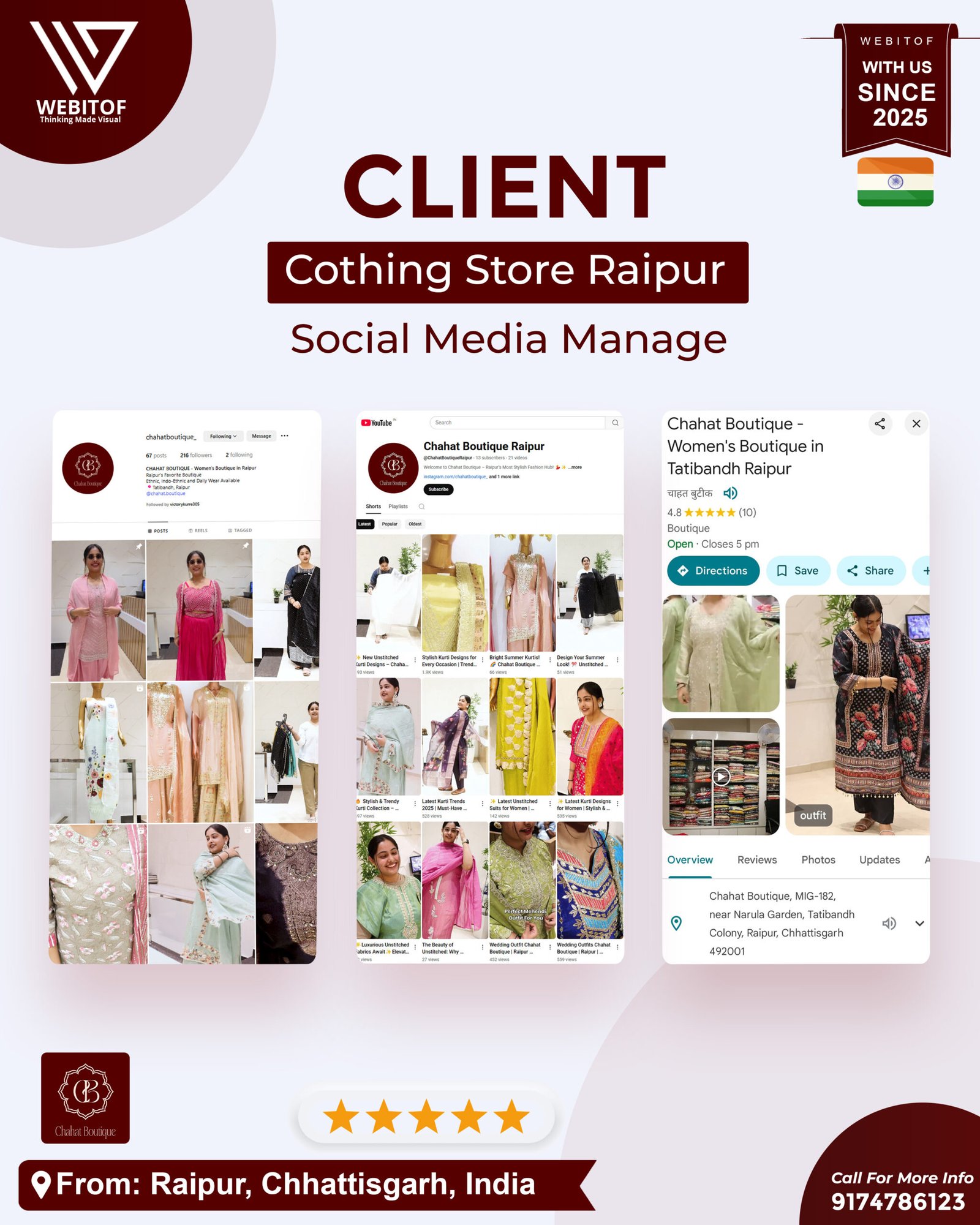 Chahat Boutique – Raipur - Web Development Company in Raipur