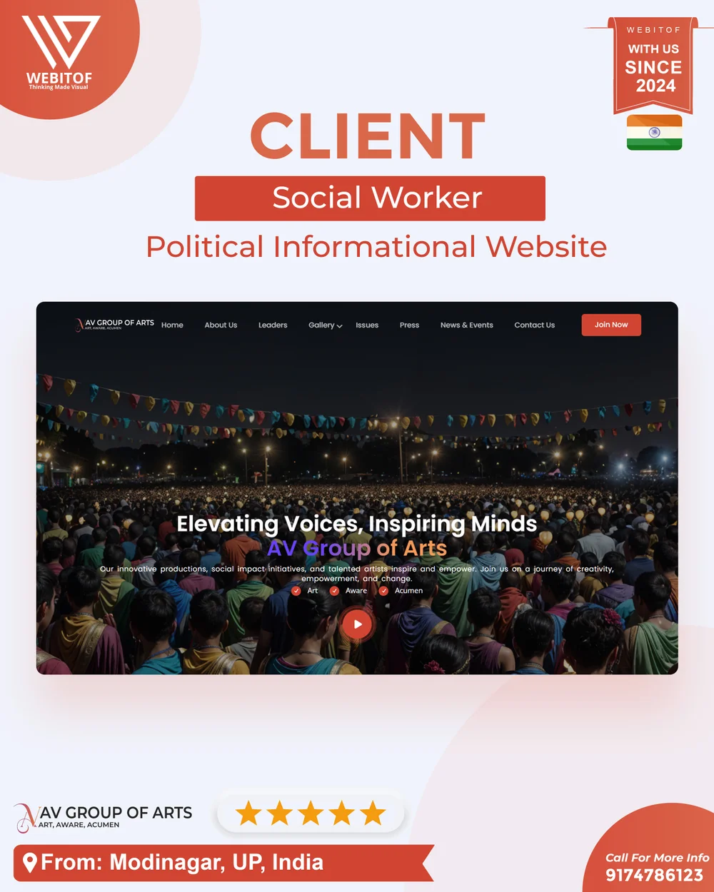 avgroupofarts.in - Web Development Company in Raipur
