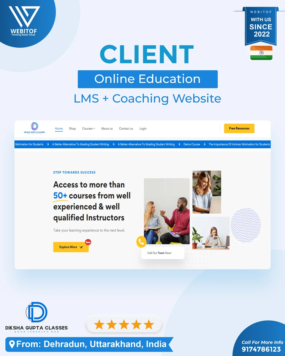 dikshaguptaclasses - Web Development Company in Raipur