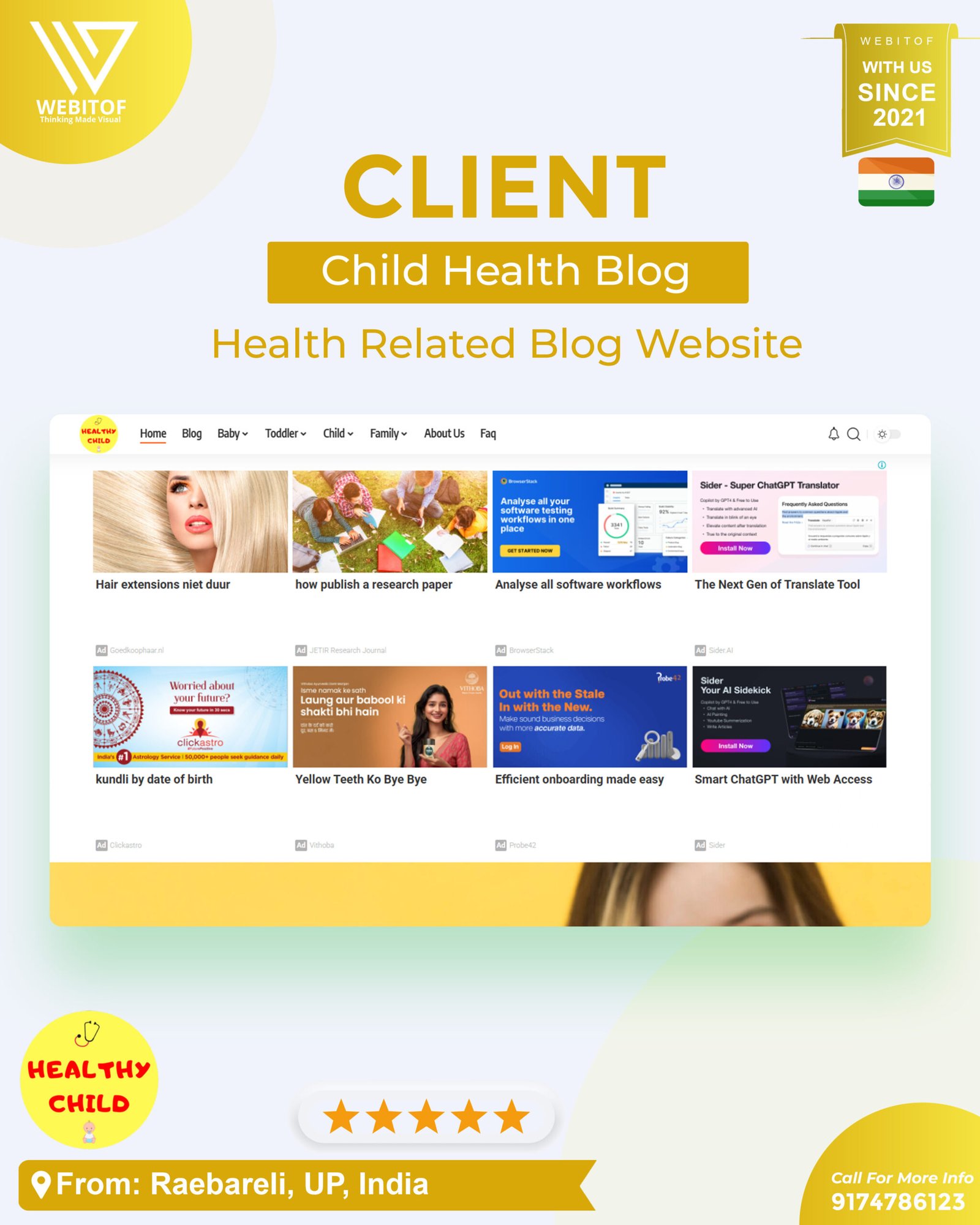 healthychild.info - Web Development Company in Raipur