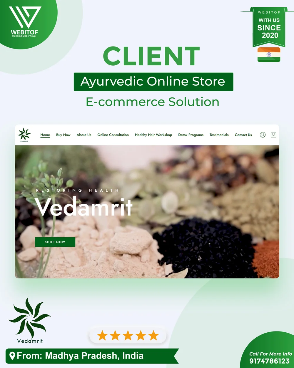 vedamrithealth - Web Development Company in Raipur